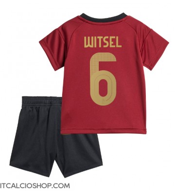 Belgio Axel Witsel #6 Prima Maglia Bambino Europei 2024 Manica Corta (+ Pantaloni corti)